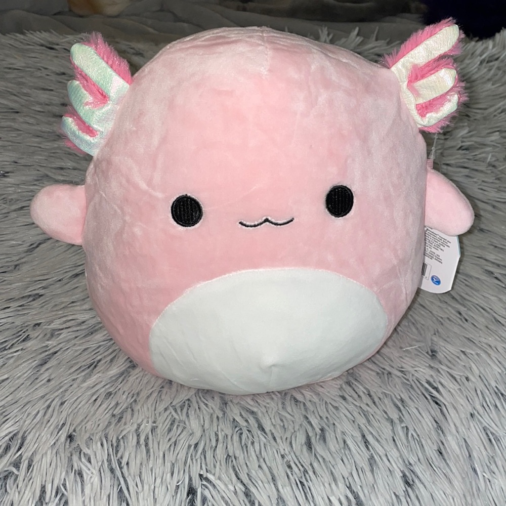 Squishmallows Pink and White Plush Toy
